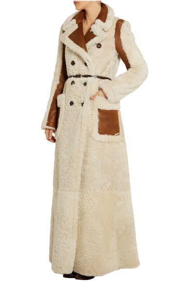 chloe reversible shearling coat|chloe leather jacket.